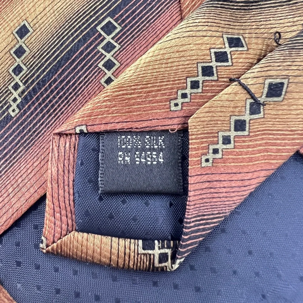 Blacker by Stanley Blacker 100%‎ Silk Men's Tie Lightweight Geometric Design